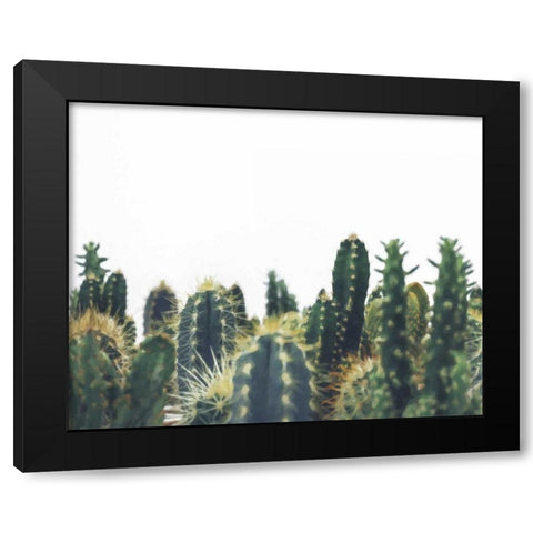 Prickly Field Black Modern Wood Framed Art Print by Alvarez, Cynthia