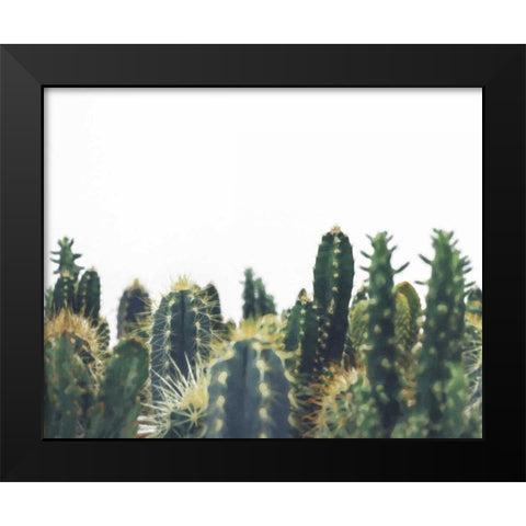 Prickly Field Black Modern Wood Framed Art Print by Alvarez, Cynthia