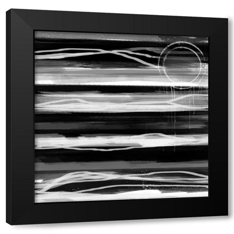 Toward the Line 1 Black Modern Wood Framed Art Print with Double Matting by Alvarez, Cynthia