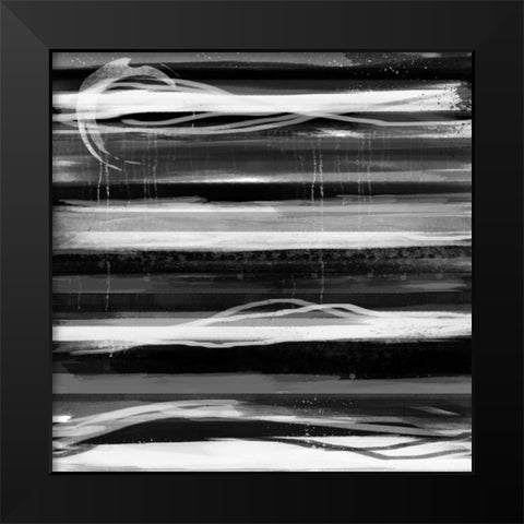 Toward the Line 2 Black Modern Wood Framed Art Print by Alvarez, Cynthia