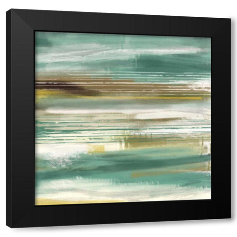 Cynthia Lines 2 Black Modern Wood Framed Art Print by Alvarez, Cynthia