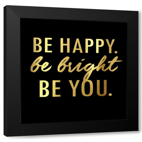 Bright Black Modern Wood Framed Art Print by Alvarez, Cynthia