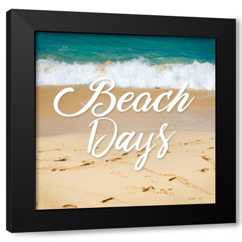 Beach Days Black Modern Wood Framed Art Print by Alvarez, Cynthia