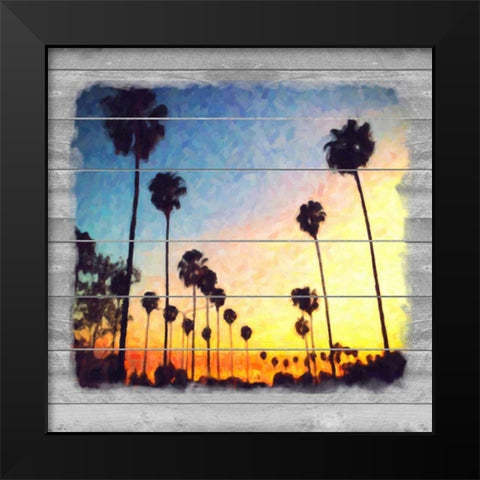 Down Sunset Strip Black Modern Wood Framed Art Print by Alvarez, Cynthia