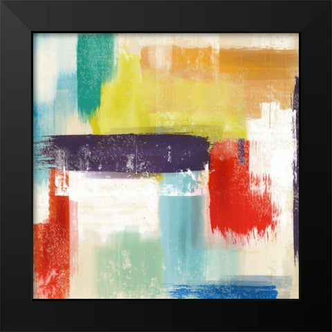 Contemp B Black Modern Wood Framed Art Print by Alvarez, Cynthia