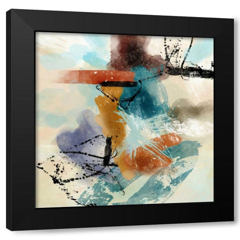 Mix A Black Modern Wood Framed Art Print by Alvarez, Cynthia