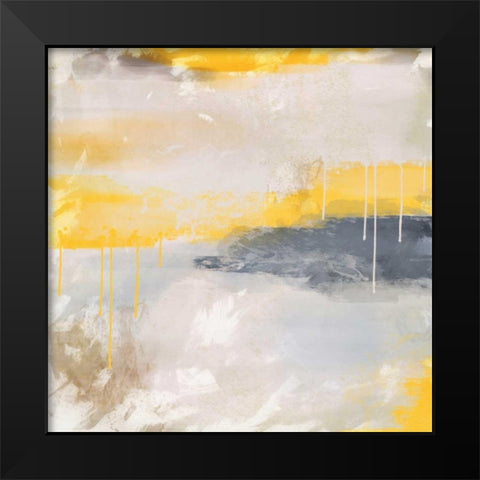 Yellow A Black Modern Wood Framed Art Print by Alvarez, Cynthia