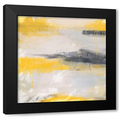 Yellow B Black Modern Wood Framed Art Print by Alvarez, Cynthia
