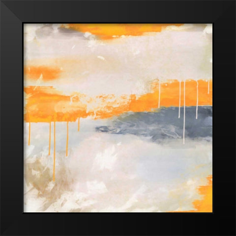 Orange 3 Black Modern Wood Framed Art Print by Alvarez, Cynthia