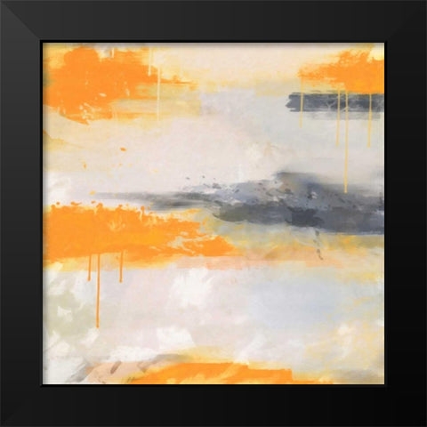 Orange 4 Black Modern Wood Framed Art Print by Alvarez, Cynthia