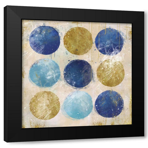 Circles A Black Modern Wood Framed Art Print with Double Matting by Alvarez, Cynthia