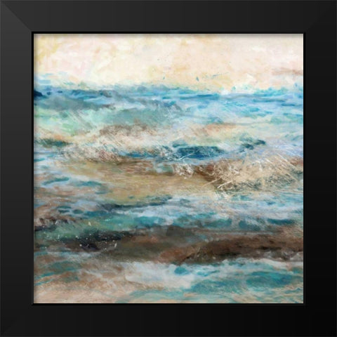 Wave Black Modern Wood Framed Art Print by Alvarez, Cynthia