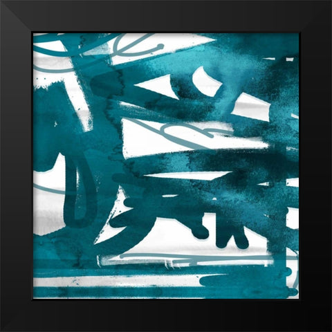 Option 2 Black Modern Wood Framed Art Print by Alvarez, Cynthia