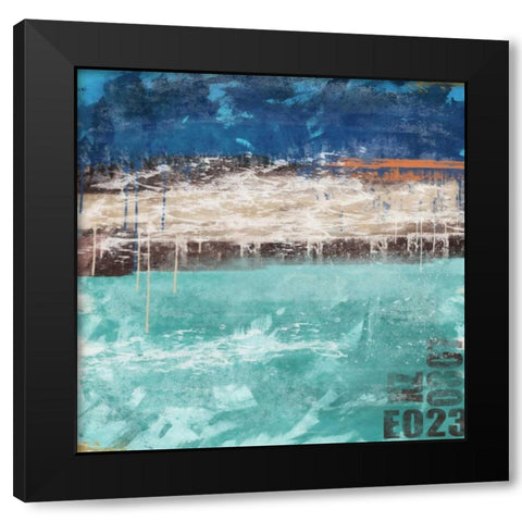 Color Mix 01 Black Modern Wood Framed Art Print with Double Matting by Alvarez, Cynthia