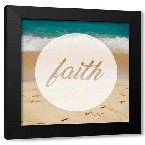 Circle Faith Black Modern Wood Framed Art Print with Double Matting by Alvarez, Cynthia