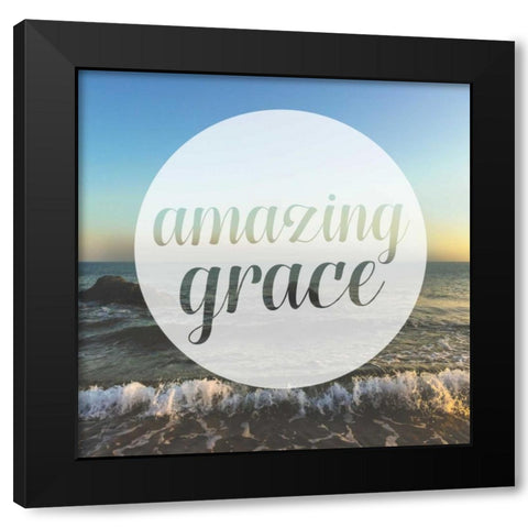 Amazing Grace Black Modern Wood Framed Art Print by Alvarez, Cynthia