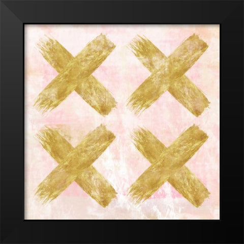 Tic Tac Toe Black Modern Wood Framed Art Print by Alvarez, Cynthia