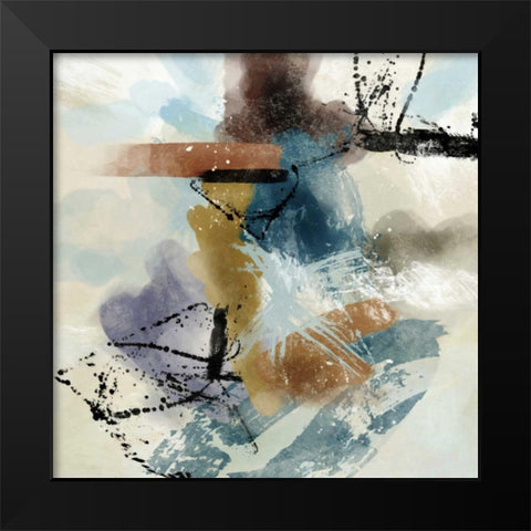 Fuse 1 Black Modern Wood Framed Art Print by Alvarez, Cynthia