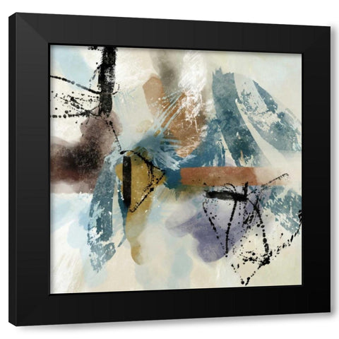 Fuse 2 Black Modern Wood Framed Art Print by Alvarez, Cynthia