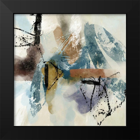 Fuse 2 Black Modern Wood Framed Art Print by Alvarez, Cynthia