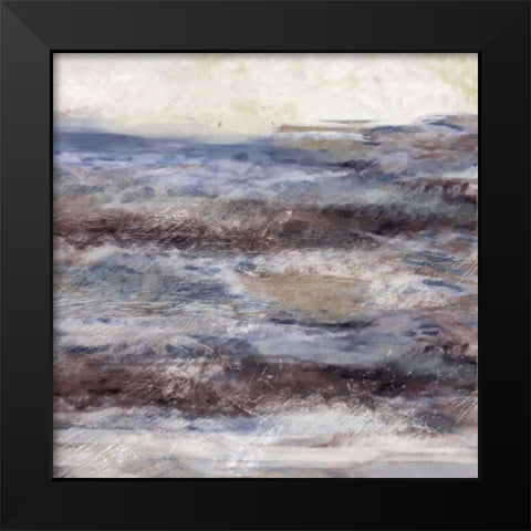 Currents 2 Black Modern Wood Framed Art Print by Alvarez, Cynthia