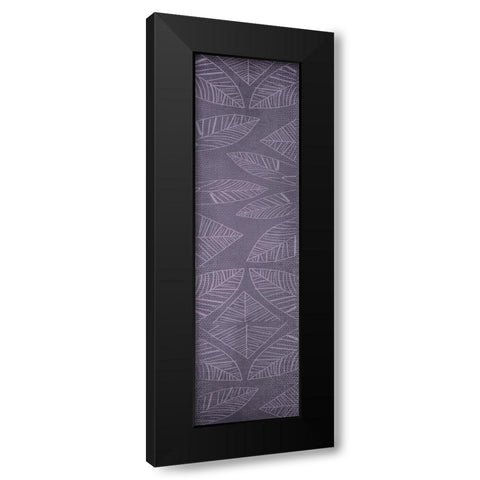 Vibrant Purple Leaf Panel 1 Black Modern Wood Framed Art Print by Dyer, Beverly