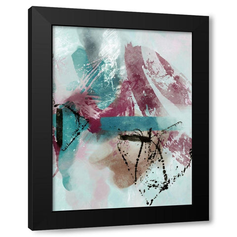 The Fuse 2  Black Modern Wood Framed Art Print with Double Matting by Alvarez, Cynthia