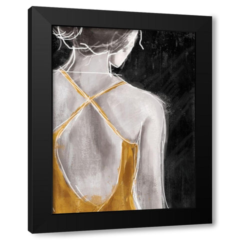 Gold on The Town 1 Black Modern Wood Framed Art Print by Alvarez, Cynthia