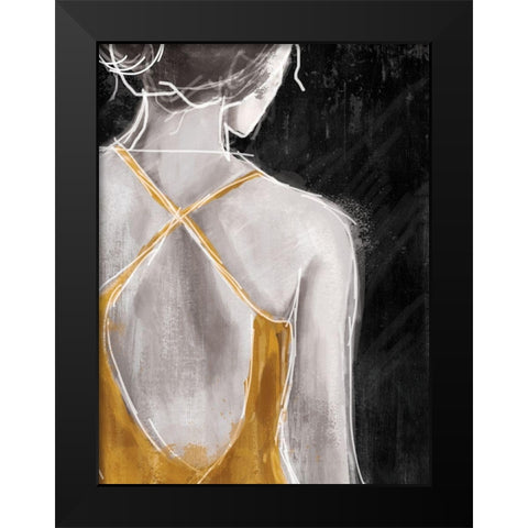 Gold on The Town 1 Black Modern Wood Framed Art Print by Alvarez, Cynthia