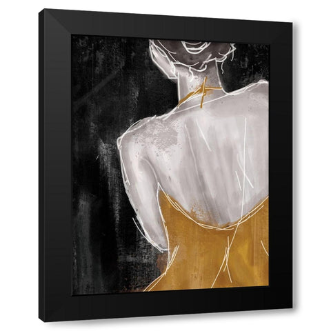Gold on The Town 2 Black Modern Wood Framed Art Print by Alvarez, Cynthia