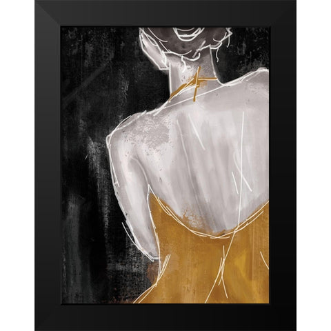 Gold on The Town 2 Black Modern Wood Framed Art Print by Alvarez, Cynthia
