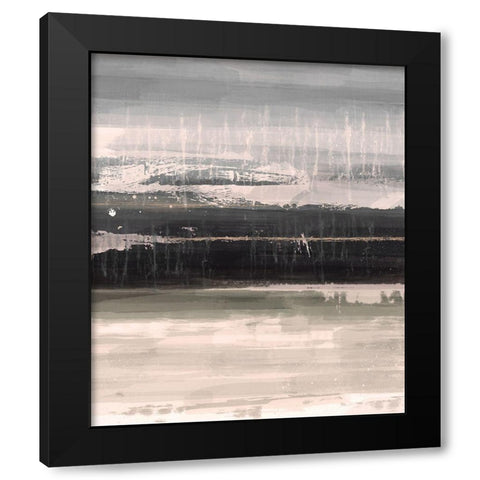 Neutral Radiantness B Black Modern Wood Framed Art Print with Double Matting by Alvarez, Cynthia