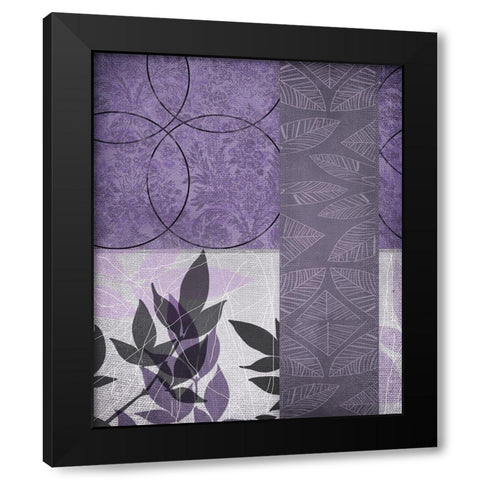 Vibrant Purple Leaf 1 Black Modern Wood Framed Art Print with Double Matting by Dyer, Beverly