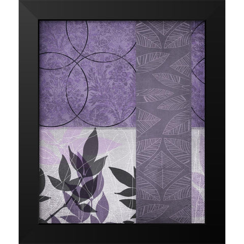 Vibrant Purple Leaf 1 Black Modern Wood Framed Art Print by Dyer, Beverly