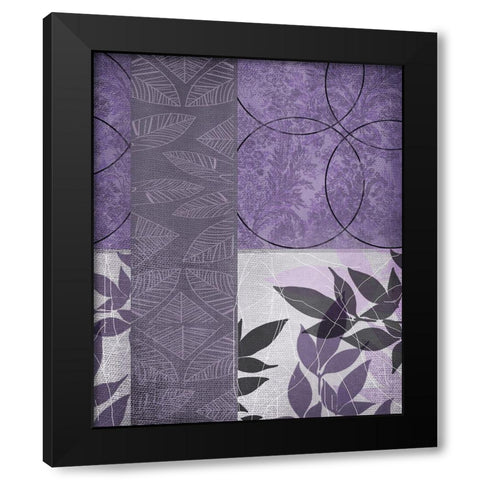 Vibrant Purple Leaf 2 Black Modern Wood Framed Art Print by Dyer, Beverly