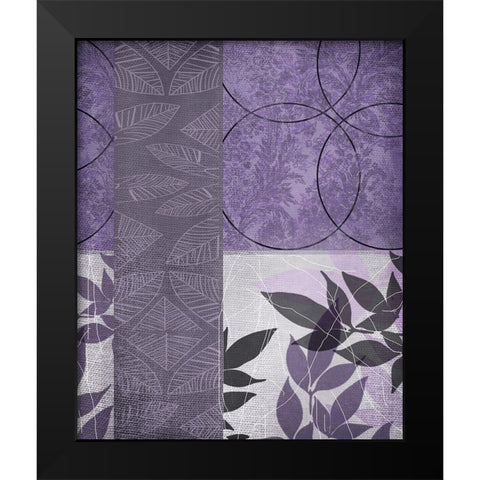 Vibrant Purple Leaf 2 Black Modern Wood Framed Art Print by Dyer, Beverly