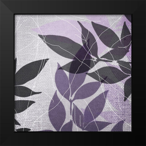 Vibrant Purple Leaf 3 Black Modern Wood Framed Art Print by Dyer, Beverly
