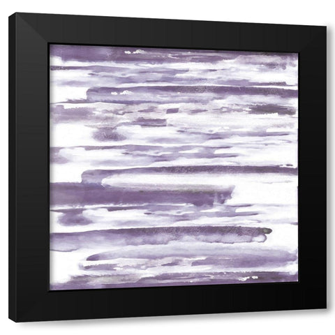 Purple Haze 1 Black Modern Wood Framed Art Print with Double Matting by Alvarez, Cynthia