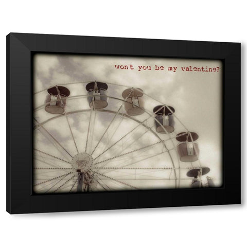 Gothic Valentine Black Modern Wood Framed Art Print with Double Matting by Davis Ashley