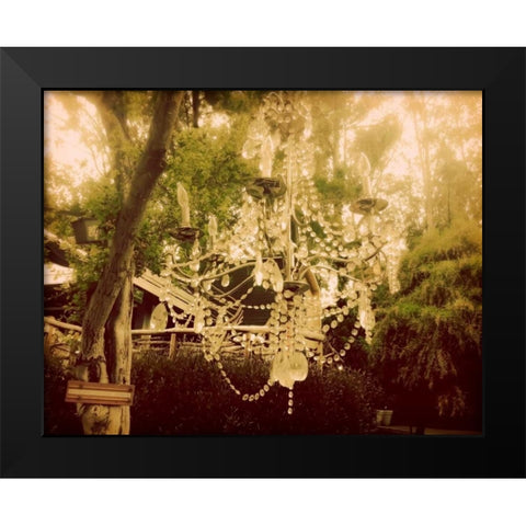 Dreamy chandelier 1 Black Modern Wood Framed Art Print by Davis Ashley