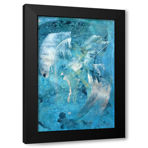 Mood 1 Black Modern Wood Framed Art Print with Double Matting by Brown, Denise