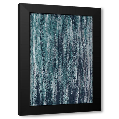 Rain Black Modern Wood Framed Art Print by Brown, Denise