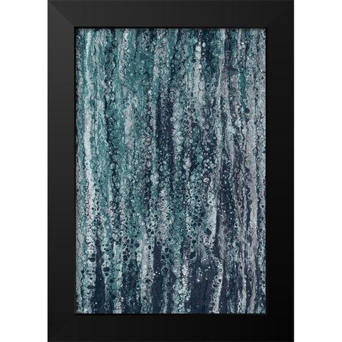 Rain Black Modern Wood Framed Art Print by Brown, Denise