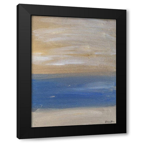Lineation 2 Black Modern Wood Framed Art Print by Brown, Denise