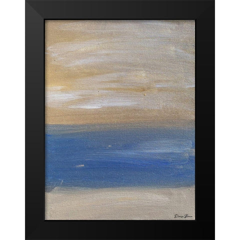 Lineation 2 Black Modern Wood Framed Art Print by Brown, Denise