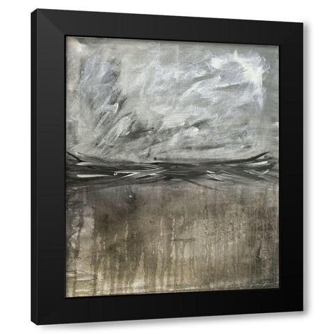 Inclination 1 Black Modern Wood Framed Art Print by Brown, Denise