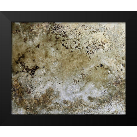 Fissures 2 Black Modern Wood Framed Art Print by Brown, Denise