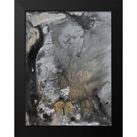 Emptiness Black Modern Wood Framed Art Print by Brown, Denise