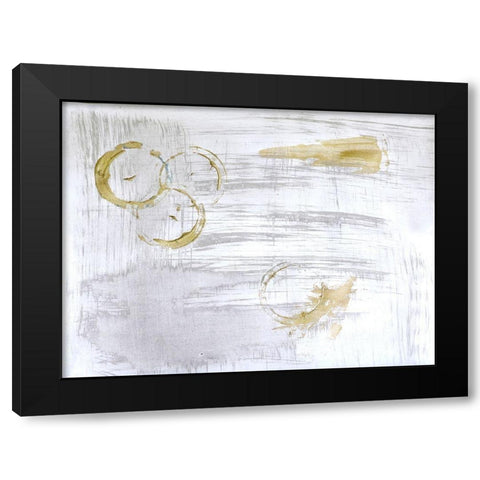 Simple Strokes Black Modern Wood Framed Art Print with Double Matting by Brown, Denise