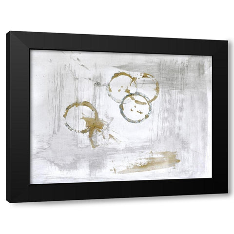 Simple Strokes 2 Black Modern Wood Framed Art Print by Brown, Denise